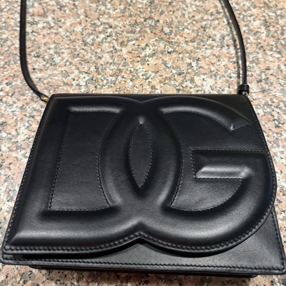 Dolce & Gabbana Black Logo Crossbody Bag